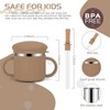 EsOfficce Stainless Steel Baby Sippy Cups, 7.4 Oz Spill Proof