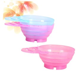 BIUDECO Hair Dye Bowl Kit 3PCS Plastic Tinting Bowls Scale Essential Hair Coloring Accessories for Home and Salon