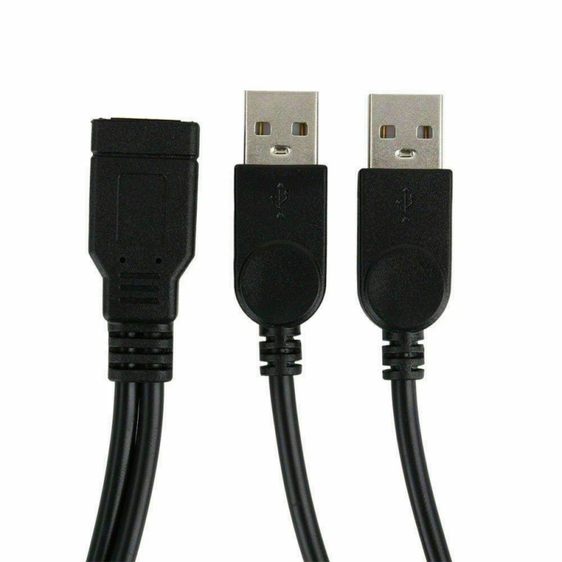 Unbranded USB 2.0 Female to 2 Dual USB Male Power