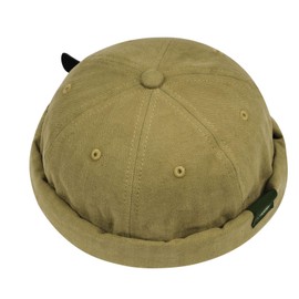 Clape Rolled Cuff Brimless Hat Cotton Beanie Docker Cap Adjustable Peakless Classic Docker Leon Beanie Worker Sailor Cap Watch Hat