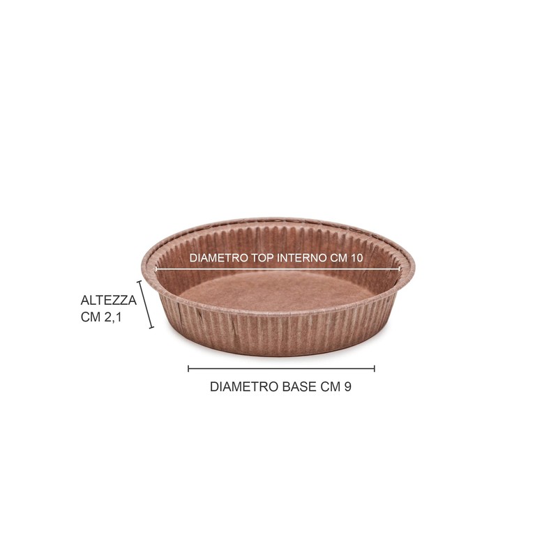 Ecopack 6 x Disposable Crustatine Omelette Moulds Non-Stick Paper Heat