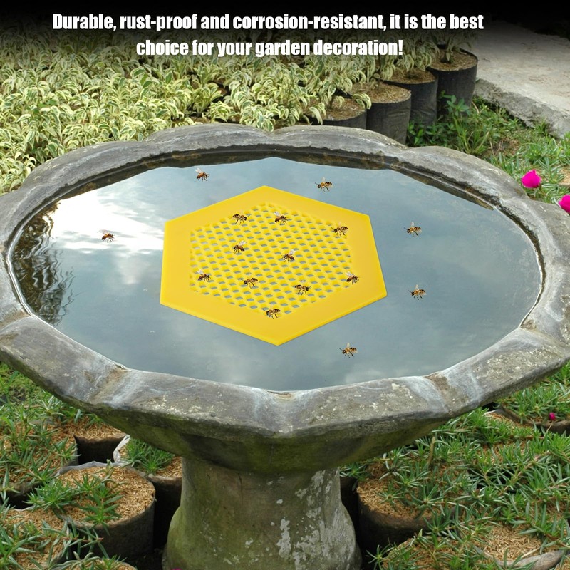 NQEUEPN Floating Bee Island, Bee Cup Honey Drinker Outdoor Stable
