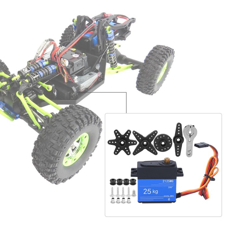 25KG Waterproof Digital Servo 180 Degree Metal Gear with Arm