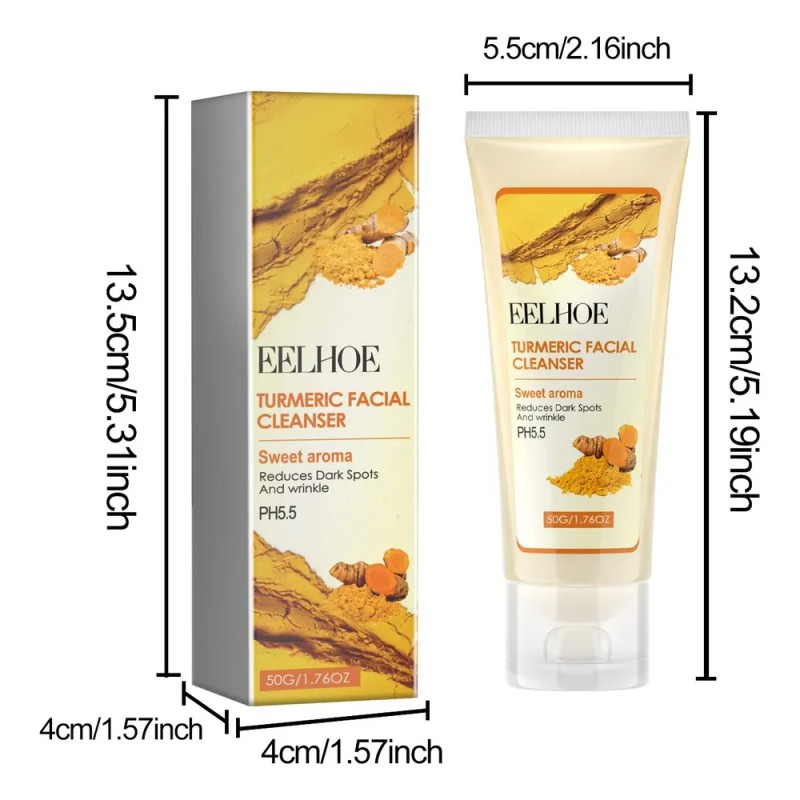 Limpiador Facial Con Cúrcuma Eelhoe Para Una Limpieza E Hidr