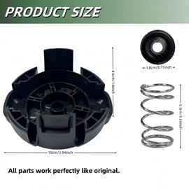 Ryzljss DWO1DT995 Weed Trimmer Head Replacement Cap & Spring Compatible with Dewalt DCST922P1 DCST922B DCST972X1 DCST925 String Trimmer Weed Eater, 1Cap, 2Spring & 2Base (5Pack)
