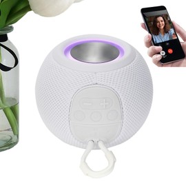 Wireless Waterproof Speaker,Shower Wireless Speaker | Audio Player with Colorful Light USB FM Radio for Travel Bedroom Dorm Camping Home Gym Picnic Hiking Car Bathroom Beach