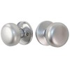 Maxtech 10332 Satin Chrome 26D Interior Exterior Knob Rose Kit