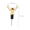 LABRIMP 3sets Unique Deer Design Wine Pourer Stoppers Safe Healthy