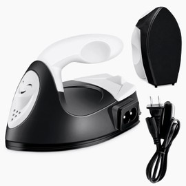Mini Iron for Crafting – Black Mini Craft Iron for Patches, Sewing & Quilting with Ceramic Heating Plate & Long 60" Cord – Quick Heat-Up, Design for Easy Use on Small Tight Areas & DIY Projects