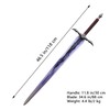 COSWOR 46.5" Anime Stainless Steel Demon King Baran's Long Sword