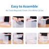12 Pack Shoe Organizer Storage Bins, Clear Plastic Stackable Shoe