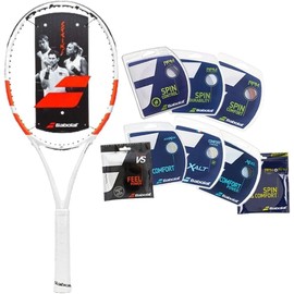 Babolat Pure Strike Team Gen4 Tennis Racquet - Strung with Your Choice of Bablat String (4 1/8)
