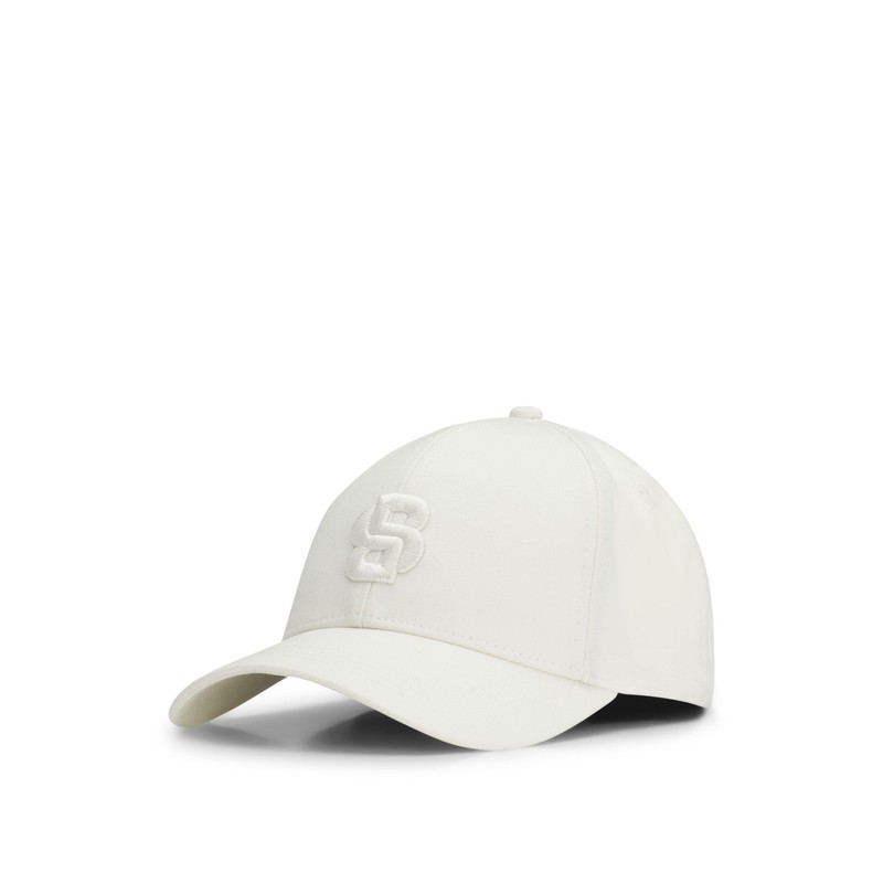 BOSS Men's Zed-B-Icon Cotton Twill Cap with Embroidered Double-B Monogram,