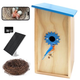 Smart Solar Birdhouse with Camera, 1080P HD Wireless Bird House Camera with Motion Detection & Auto-Capture, Perfect for Wild Bird Watching Enthusiasts
