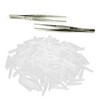 SAFIGLE 200Pcs Tweezers Tip Covers Non Skid Protective Sleeves for