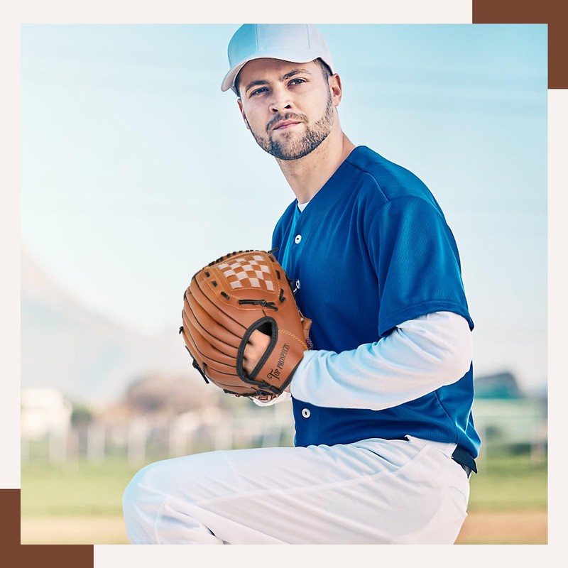 Top Prospects Premium Leather Baseball Glove with one Free Baseball