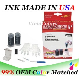 Vivid Colors PG-243 CN ink bottle Refill kit tool box for Canon PG 245 243XL PBlack cartridge