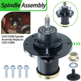 NICHEFLAG 539131898 Spindle Assembly Pre-Greased Replaces Husqvarna 539131898 Mandrel Assembly 539131898 for Husqvarna TS 242D, TS 242XD, Z 242E, Z 242F, TS 242, Z 242, TS242 Ride Mower Tractors
