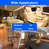 12V 3W LED Interior Spotlight Reading Light Adjustable Switch Warm