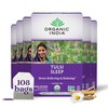 ORGANIC INDIA Tulsi Sleep Herbal Tea - Holy Basil, Ashwagandha,