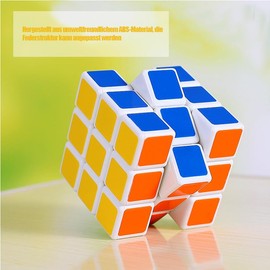 Magic Cube, Speed Cube, Magic Cube 3 x 3, 3D Puzzle Cube, Rotates Faster and Precise, Magic Cube for Beginners and Advanced, Smooth Fast Cube Sequential Brain Teaser Toys for Fast Cubing Fun