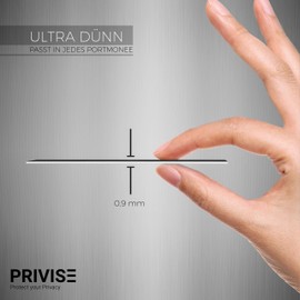 Privise© RFID/NFC Signal Blocking Card | Credit Card Protector | Contactless Card Protection for Your Wallet or Purse | 1 pc.