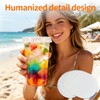 Leak Proof Paper Cup Liners - 500 Sheets Round Disposable