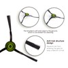 (10 Pieces) Side Brush Replacement Parts for Robot Vacuum Ecovacs