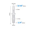 Quickun Plastic Hose Barb Reducer Fitting 1/4" to 3/16" Barbed
