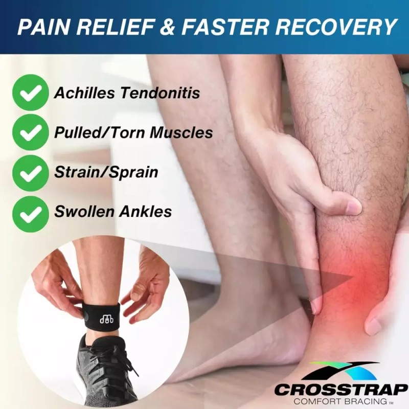 여성 및 남성용 발목 보호대 아킬레스건염 지지대 소형 Ankle Support