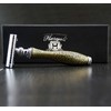 haryali London Hand montiert doubale Edge Antik Golden Strukturierte Rasierhobel