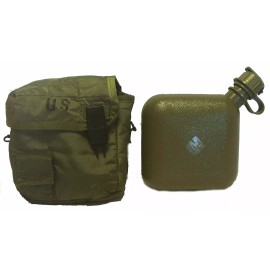 Military 2 QT Canteen with Cover and Shoulder Strap "NEW"
