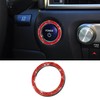 RGOAANC Crystal Rhinestone Engine Start Stop Decoration Ring, Push Button