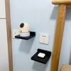 NIUBEST Small Floating Shelf, Set of 3 Black Shelf for