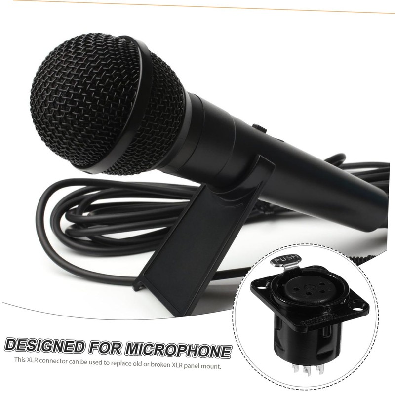 Levemolo 4 Piece Metal Xlr Seats 4 Pin Microphone Female