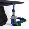 Endea Graduation Double Color Tassel with Silver Date Drop (Royal