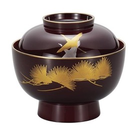 Daimyo Zoni Bowl Flying Sumabuchi Gold