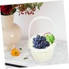 Ciieeo 5pcs Portable Woven Storage Baskets Multi Function Handle Baskets