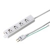 Sanwa Supply TAP-MG341N2PN-1 Power Strip 3P 4 Outlet 3.3 ft