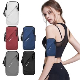 MCZTO Phone Armband Arm Pouch, Running Armband, Sports, Smartphone, Armband Holder, Multifunctional Arm Bag, Double Layer Design, Waterproof, Sweatproof, Breathable, Adjustable, Lightweight,