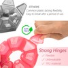 Round Weekly Pill Organizer, TPU Rubberized, Travel Pill Container 7