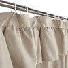 DOSLY IDÉES Ruffled Farmhouse Shower Curtain,Camel Fabric,Country and Chic Style,72x72