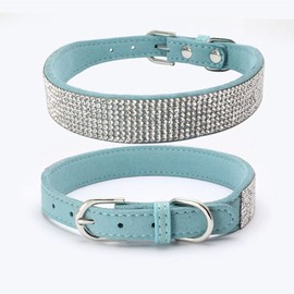 ETOPARS Rhinestone Dog Collar Leashes, Crystal Diamond Cat Dog Collar Leash Set, Cute Dazzling Dog Rhinestone Collar, Dog Collar Harness for Small & Medium Dogs