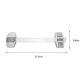 Child Safety Locks for Kids, Fridge Door Safety Locks for Cabinet, Drawers, Refrigerator, No Tools or Drill Required, 2 Pack