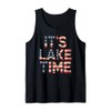 It's Lake Time Patriotic American Flag USA 4th of July