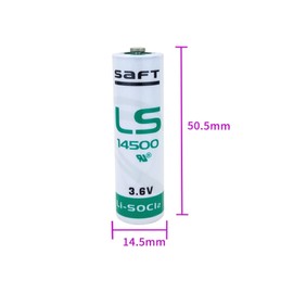 POWCAMAH (4-Pack) LS14500 3.6V Lithium AA Batteries 2600mAh, Water Electricity Meter PLC Facility Equipment Spare Generic Battery ER14505