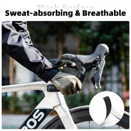 ROCKBROS Bike Handlebar Tape EVA Bicycle Handlebar Tape 2Rolls Bike Handlebar Wrap End Plugs Included Bike Bar Tape