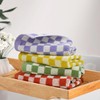 Soft Washcloths 12 Pack - Checkered Terry Wash Cloth (13"x13")