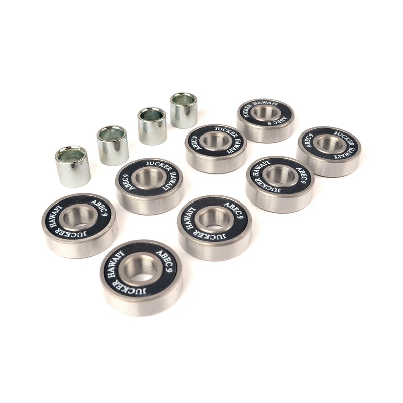 JUCKER HAWAII Longboard Skateboard Ball Bearings ABEC 9 Black with
