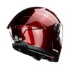 KOV Casco Gainer Cherry Rojo Brillante Integral para Moto Certificado